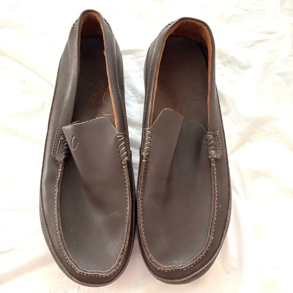Olukai Kulana leather brown loafers SZ 13 NWOT - Picture 7 of 13